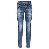 Jeans in verwaschener Optik, blue denim 