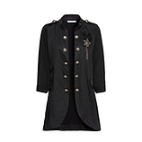 Blazer im Military-Style, schwarz 