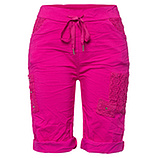 Shorts mit Häkelspitze, pink 