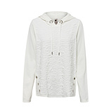 Sweatshirt mit Struktur, offwhite 
