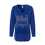 Shirt 'Wild thing', kingsblue 