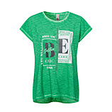 Shirt mit Lettering, india green 