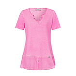 Shirt mit Hemdsaum, pink fluro 