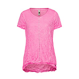 Shirt mit Ziersteinen, pink fluro 