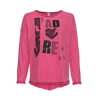 Shirt mit Front-Design, paradise pink 
