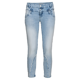 Jeans mit Ziersteinen, light blue denim 