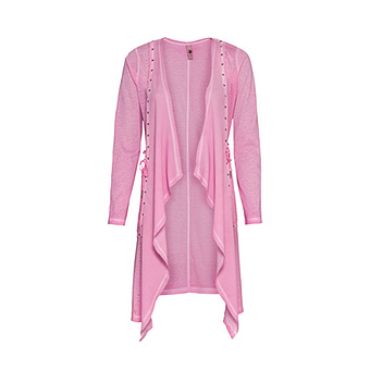 Jacke mit Wasserfall-Ausschnitt, pink paloma 