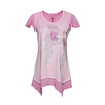 Shirt mit Pailletten, pink paloma 