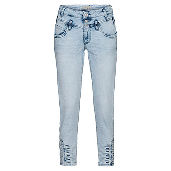 Jeans Doppelbund 64er Länge, bleached denim 