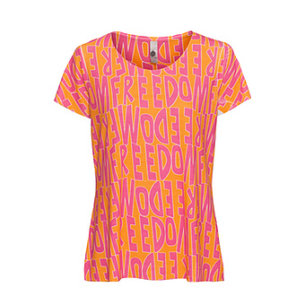 Shirt 'Freedom', pink-orange 