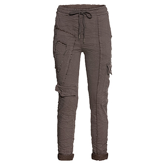 Joggpant mit Cargo-Tasche, taupe 