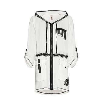 Jacke mit Spitze, offwhite 