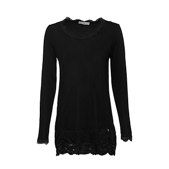 Basic Shirt ANNA, schwarz 
