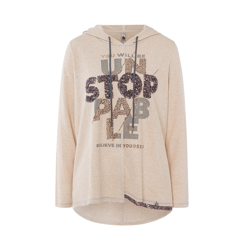 Shirt 'Stop', sand-melange 