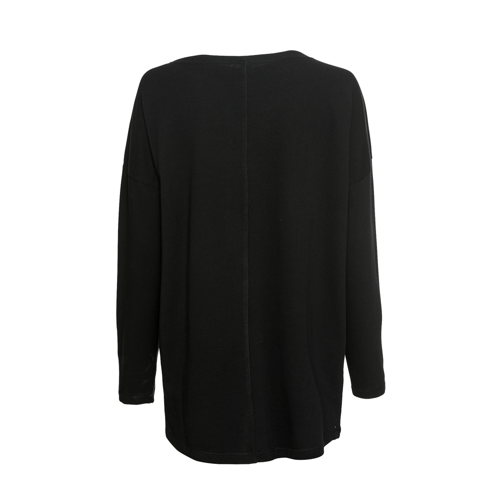 Sweatshirt mit Front-Design, schwarz 