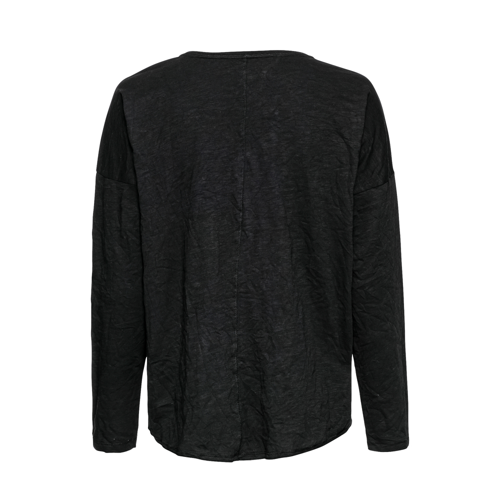 Shirt mit Brusttasche, schwarz 