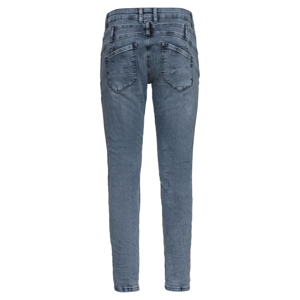 Jeans mit Destroyed-Optik, smokey blue denim 