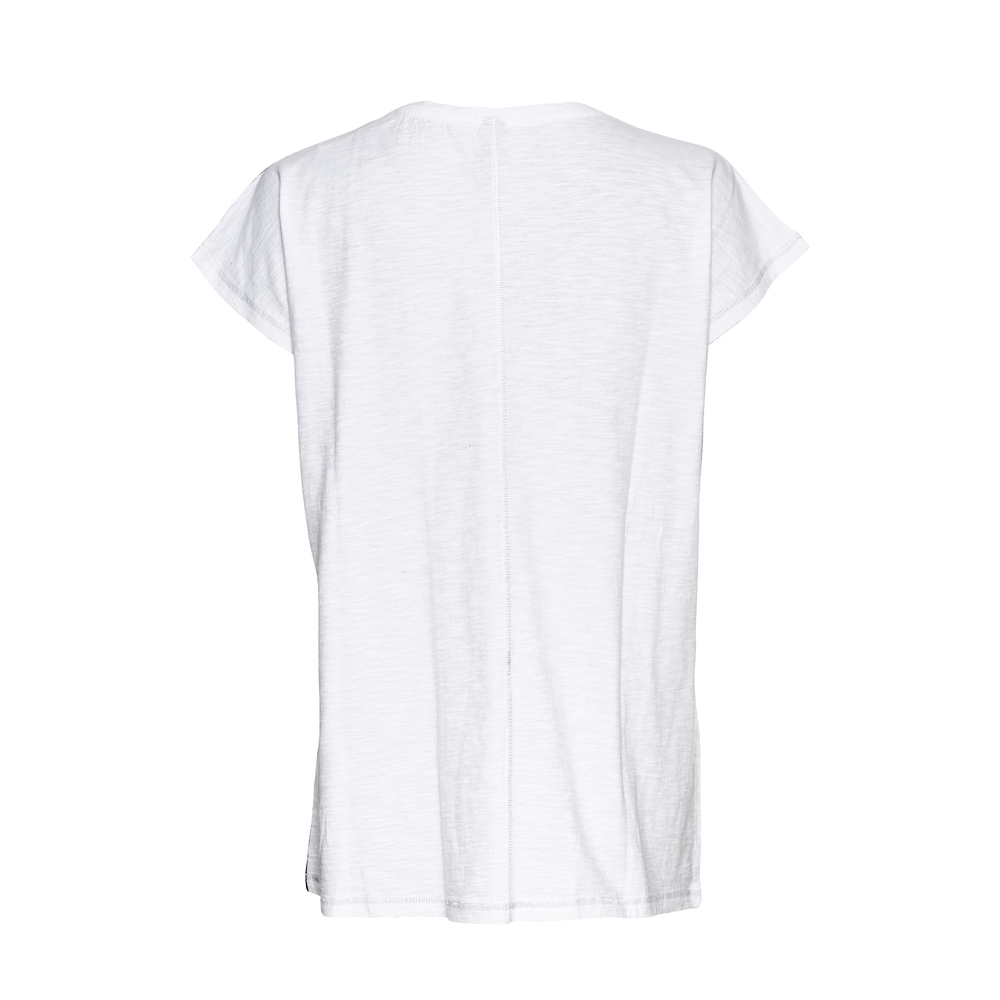 Shirt mit Frauen-Motiv, schwarz-weiß 