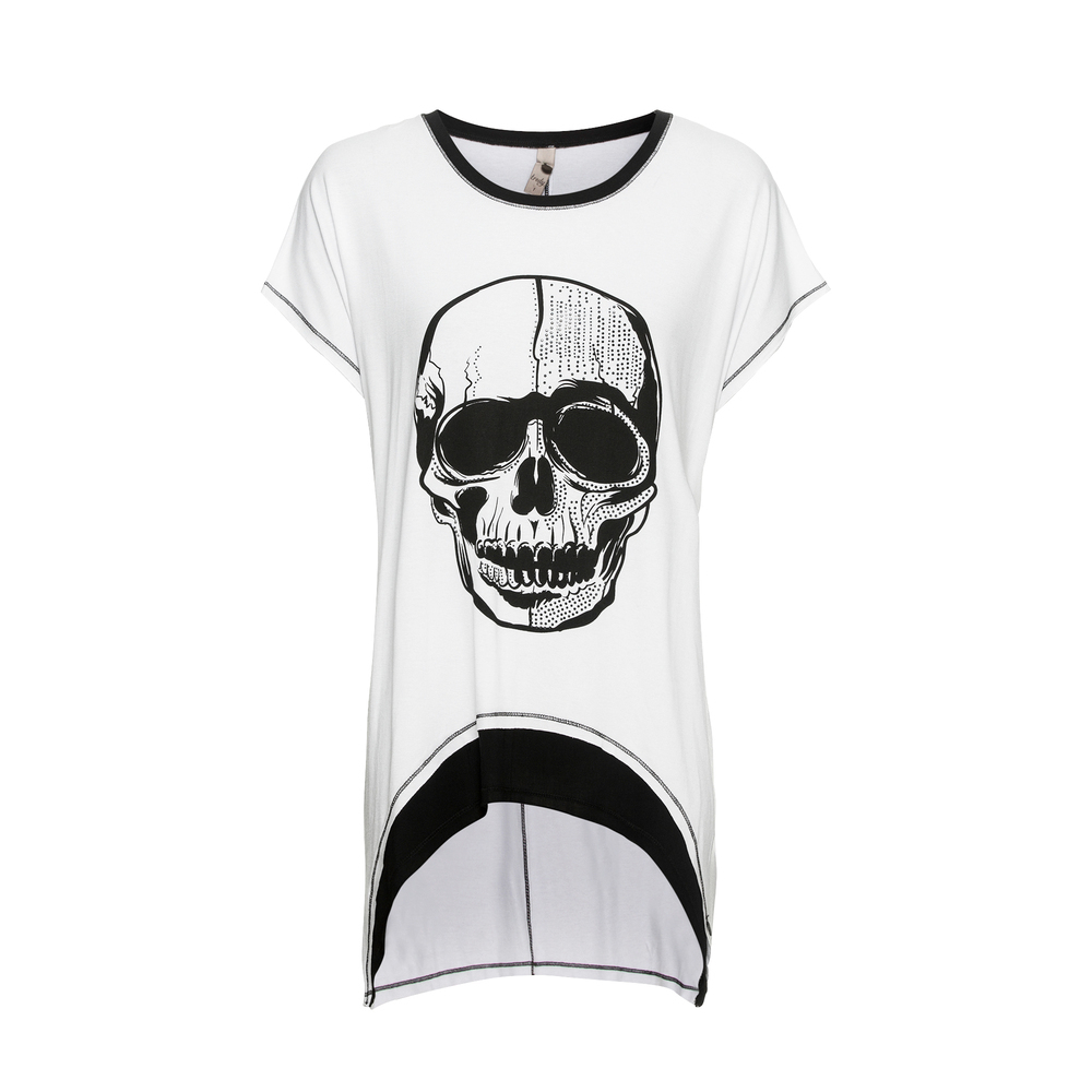 tredy Fashion Onlineshop | Shirt in weiß-schwarz Größe - mit Mode 36 | Netz, 50