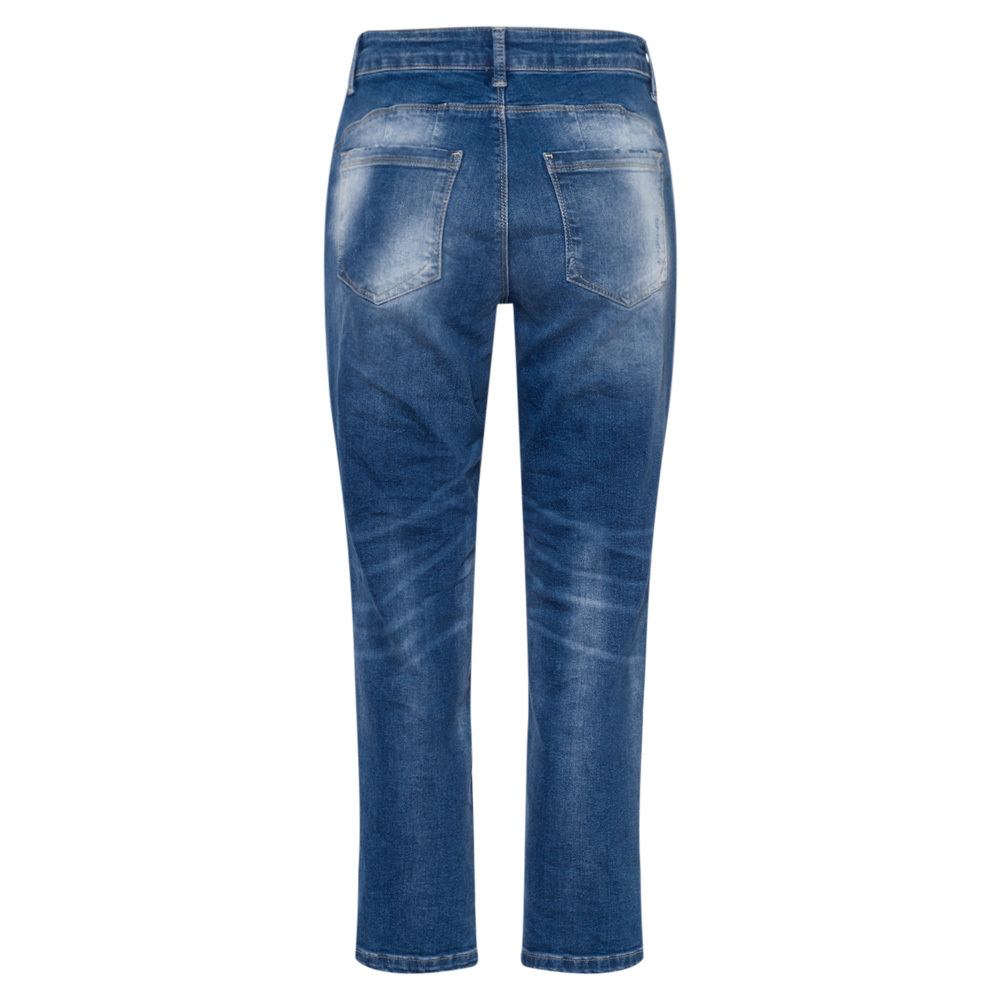 Jeans destroyed, blue denim 