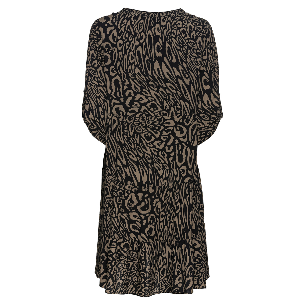 Kleid im Alloverprint, khaki 4