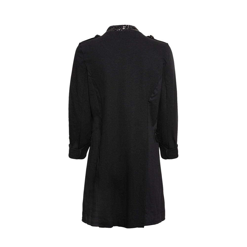 Blazer im Military-Style, schwarz 