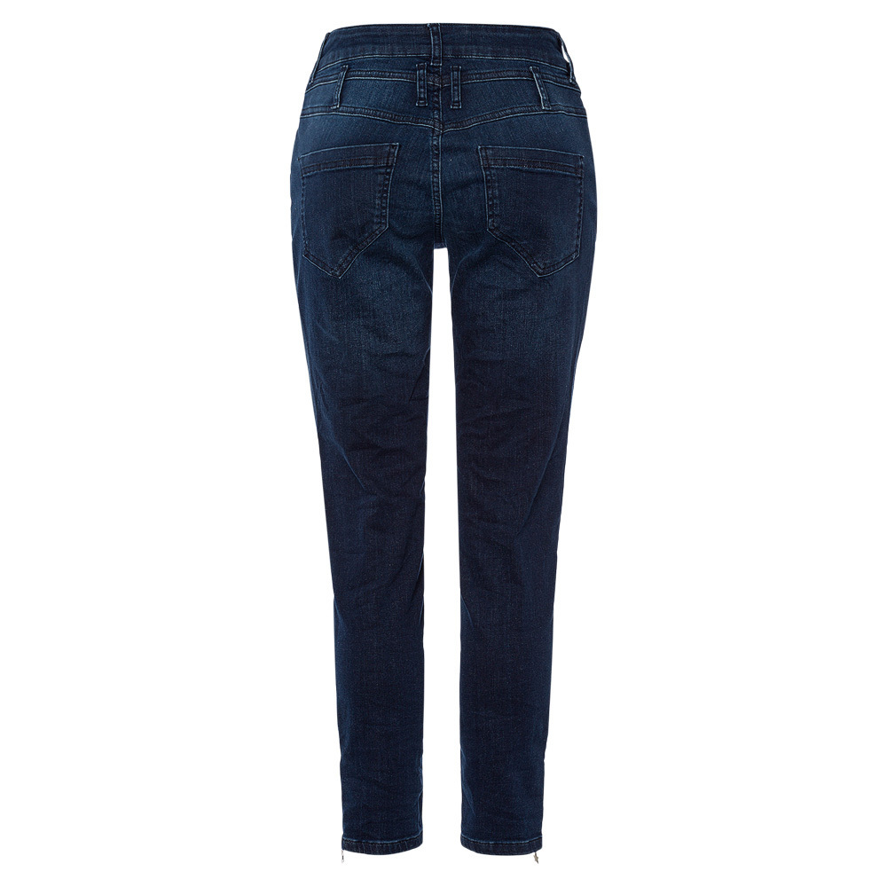 Jeans mit Reißverschluss, dark blue denim 42