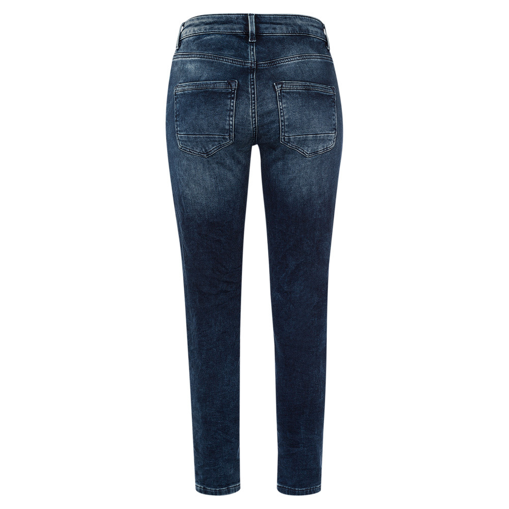 Jeans mit Nieten, dark blue denim 40