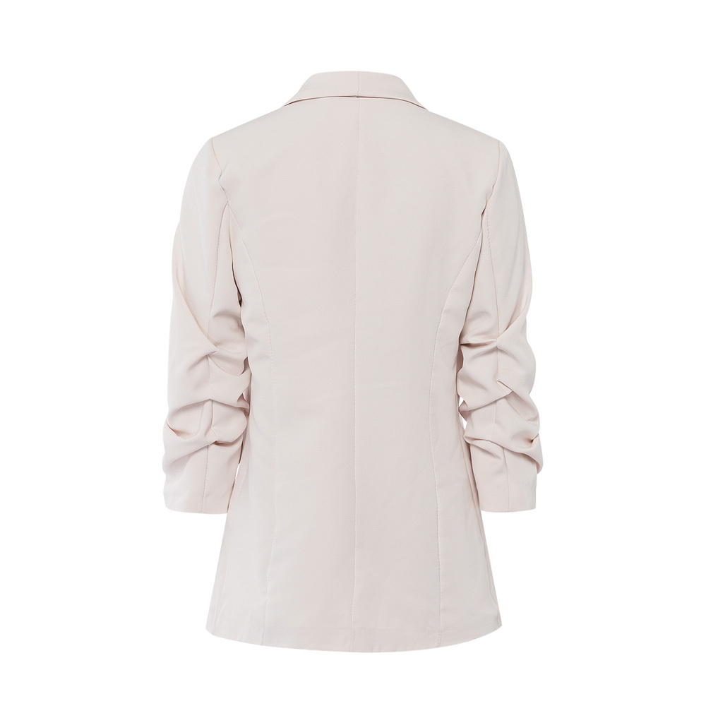 Blazer mit Raffung, crema 