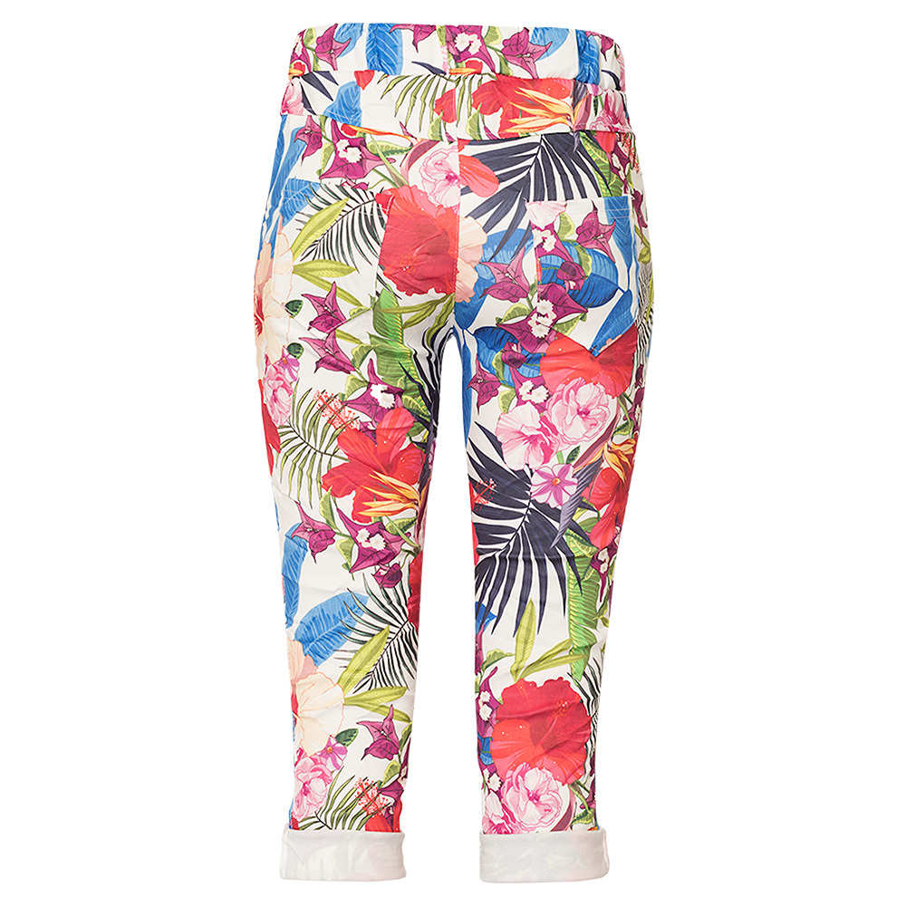 Capri-Joggpant im Alloverprint, bunt 
