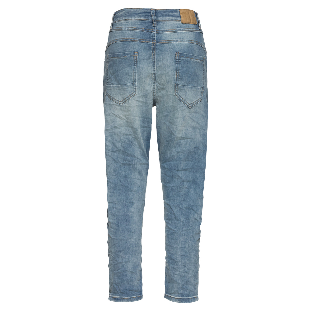 Jeans mit Patches, light blue denim 