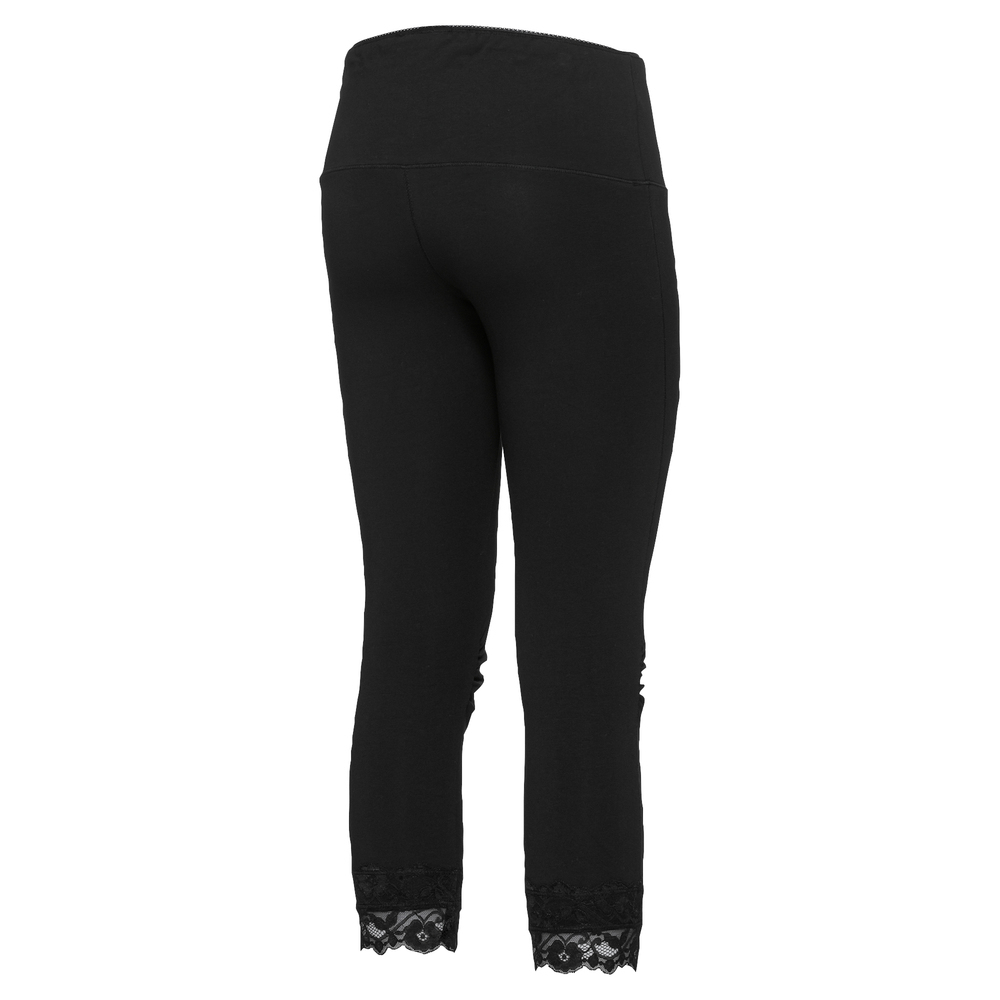 Leggings mit Spitze, schwarz 