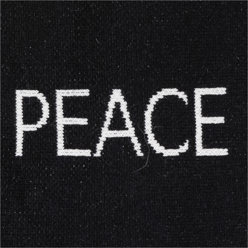 Strickpullover 'Peace', schwarz -