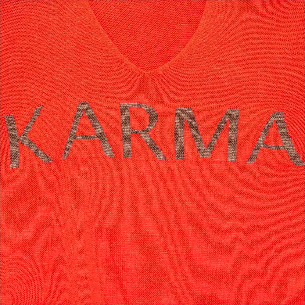 Strickpullover 'Karma', neonorange 