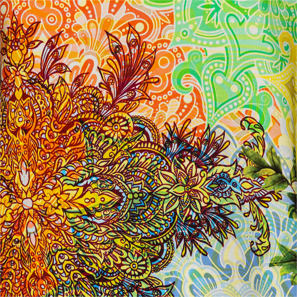Bluse im Alloverprint, bunt 