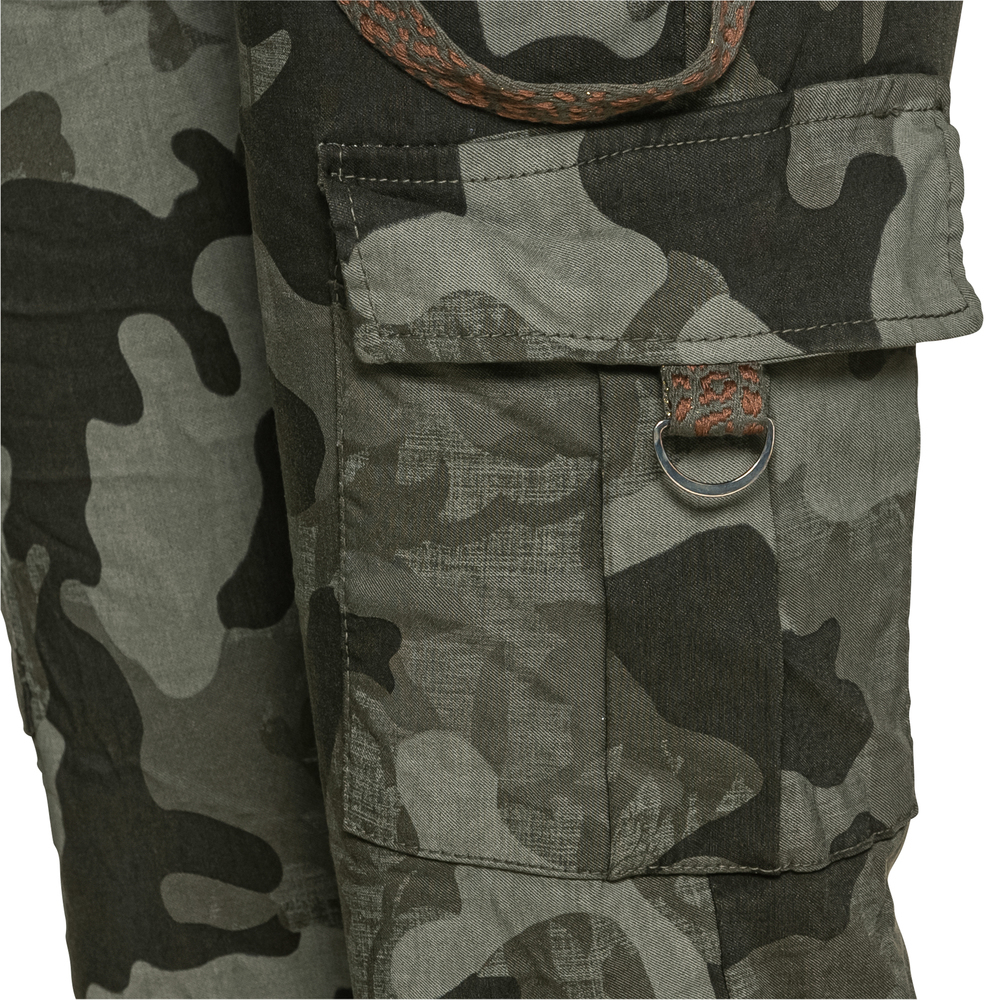 Joggpant in Camouflage-Optik, khaki 