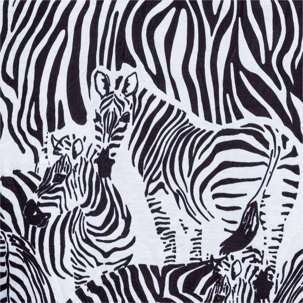 Shirt 'Zebra', schwarz-weiß 