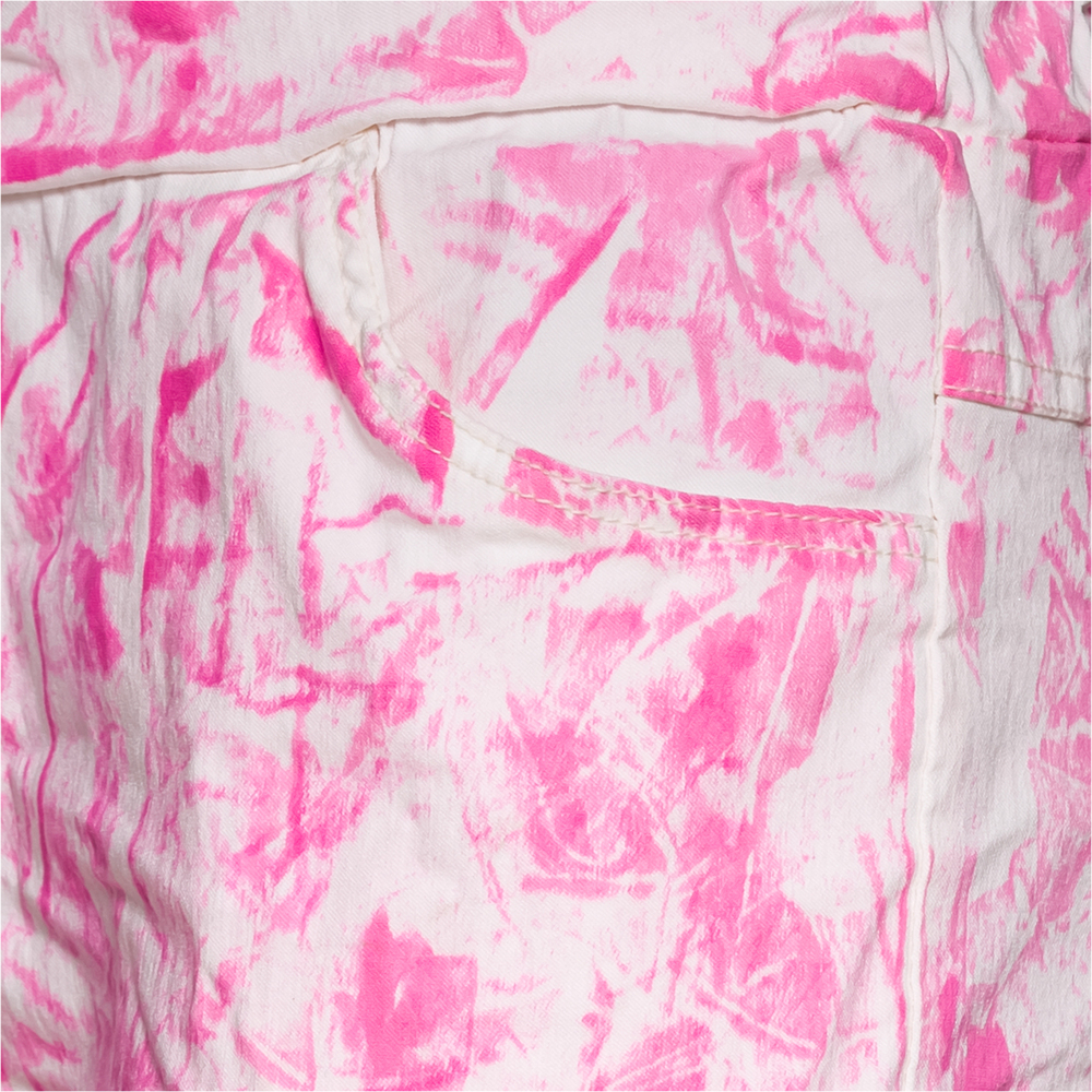 Joggpant im Alloverprint, pink fluro 