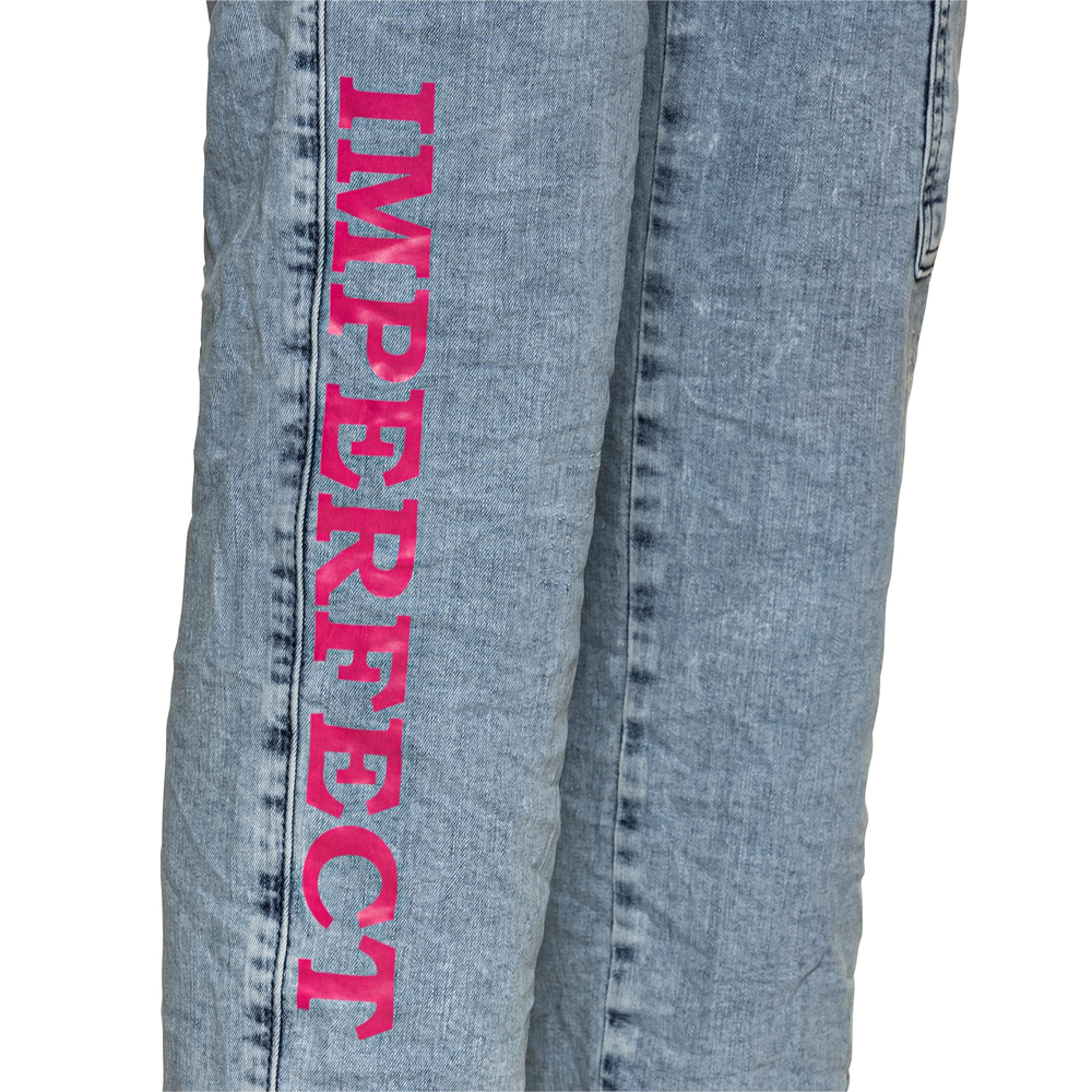 Jeans 'Imperfect', light blue denim 