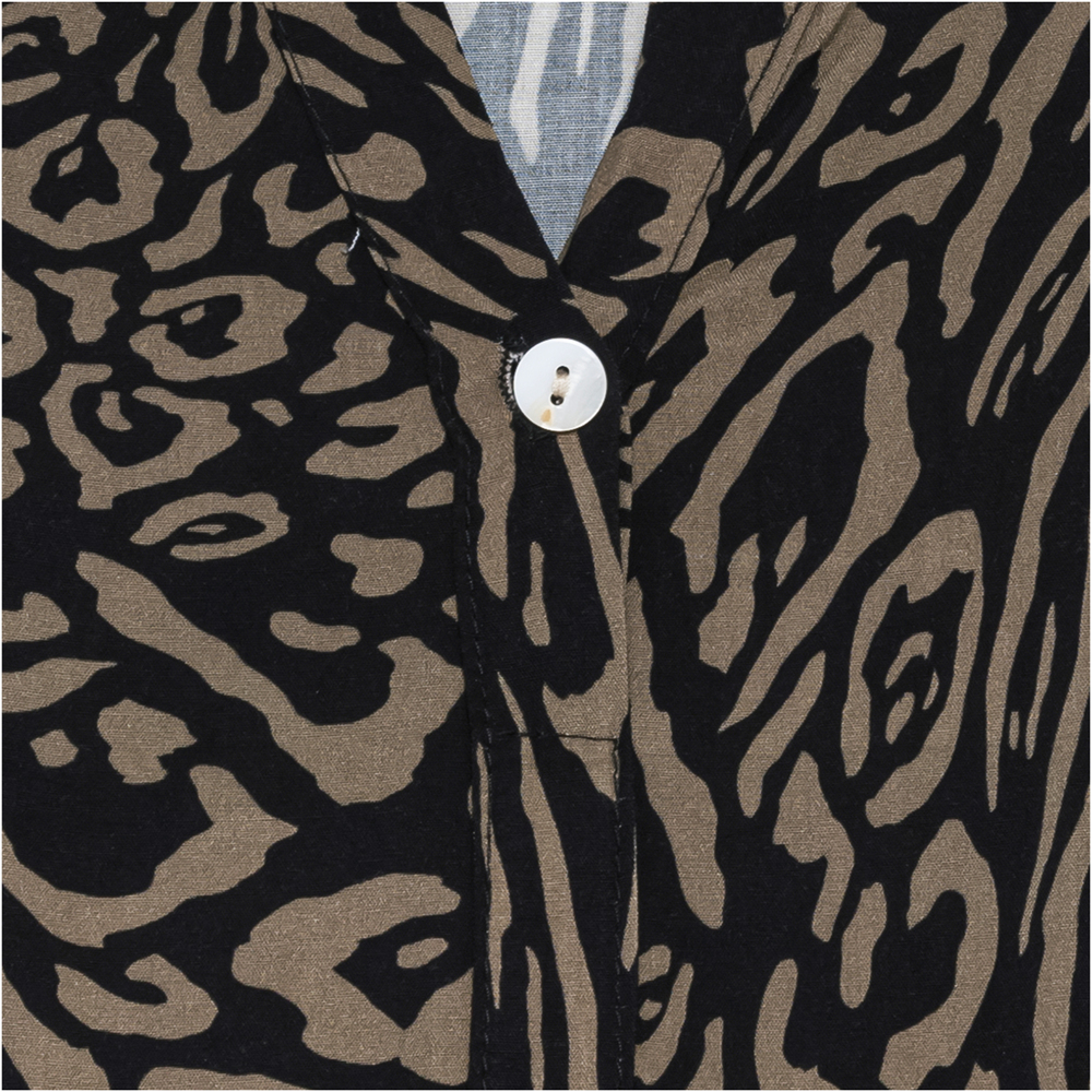 Kleid im Alloverprint, khaki 4