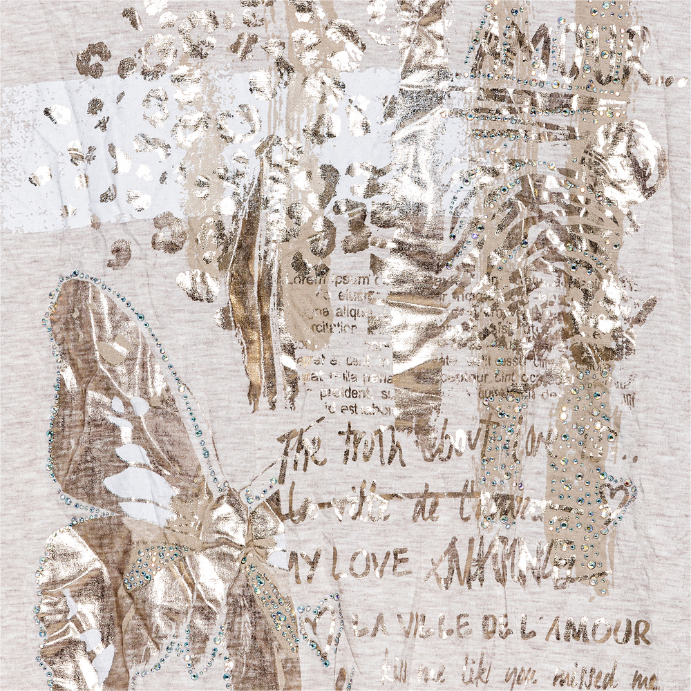 Top 'Love', sand-melange 