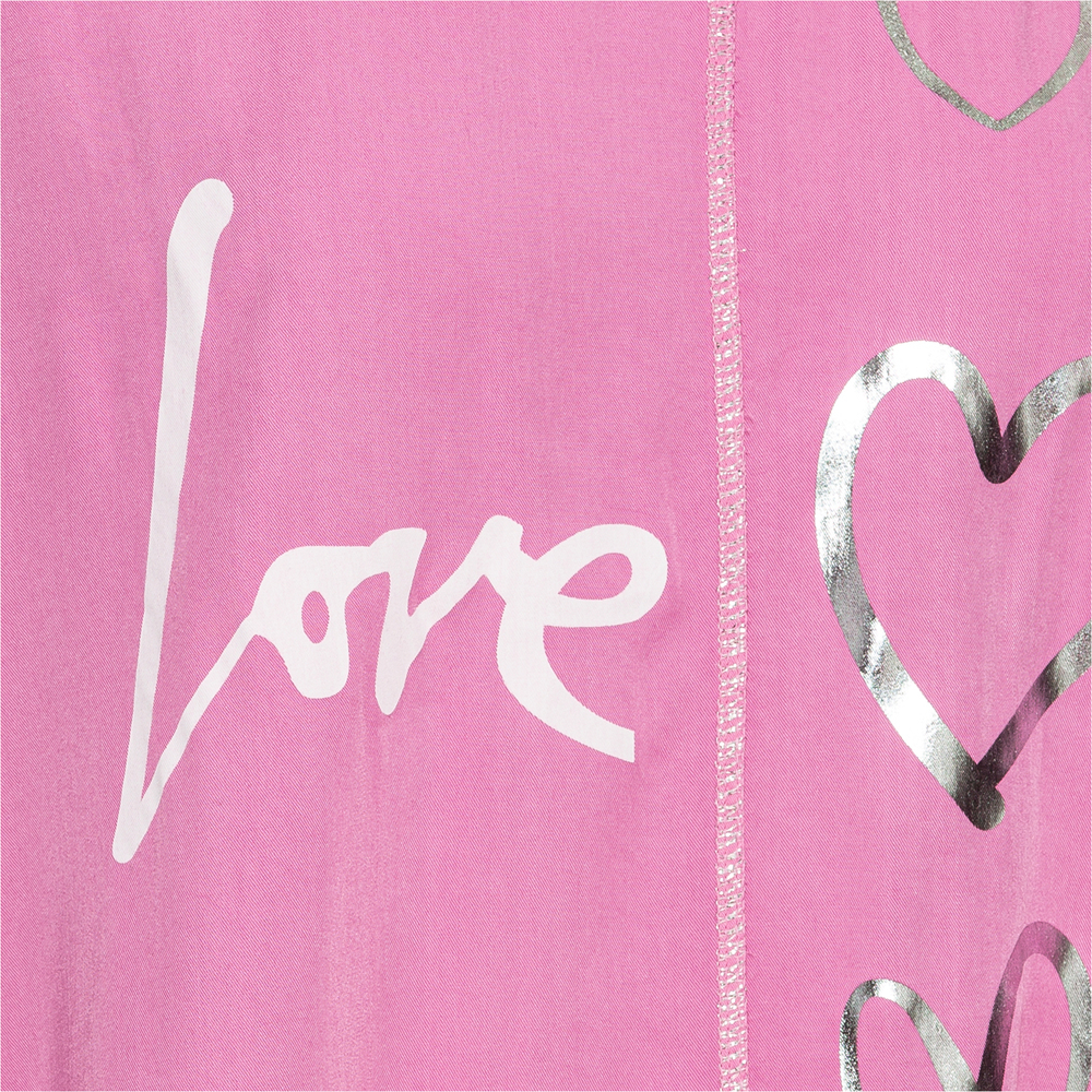 Bluse 'Love', pink fluro 