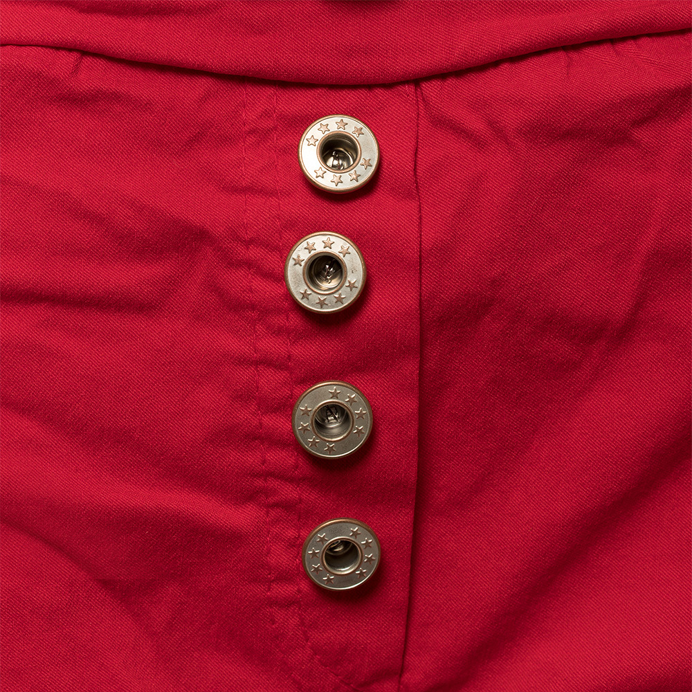 Shorts mit Knöpfen, tredyrot 