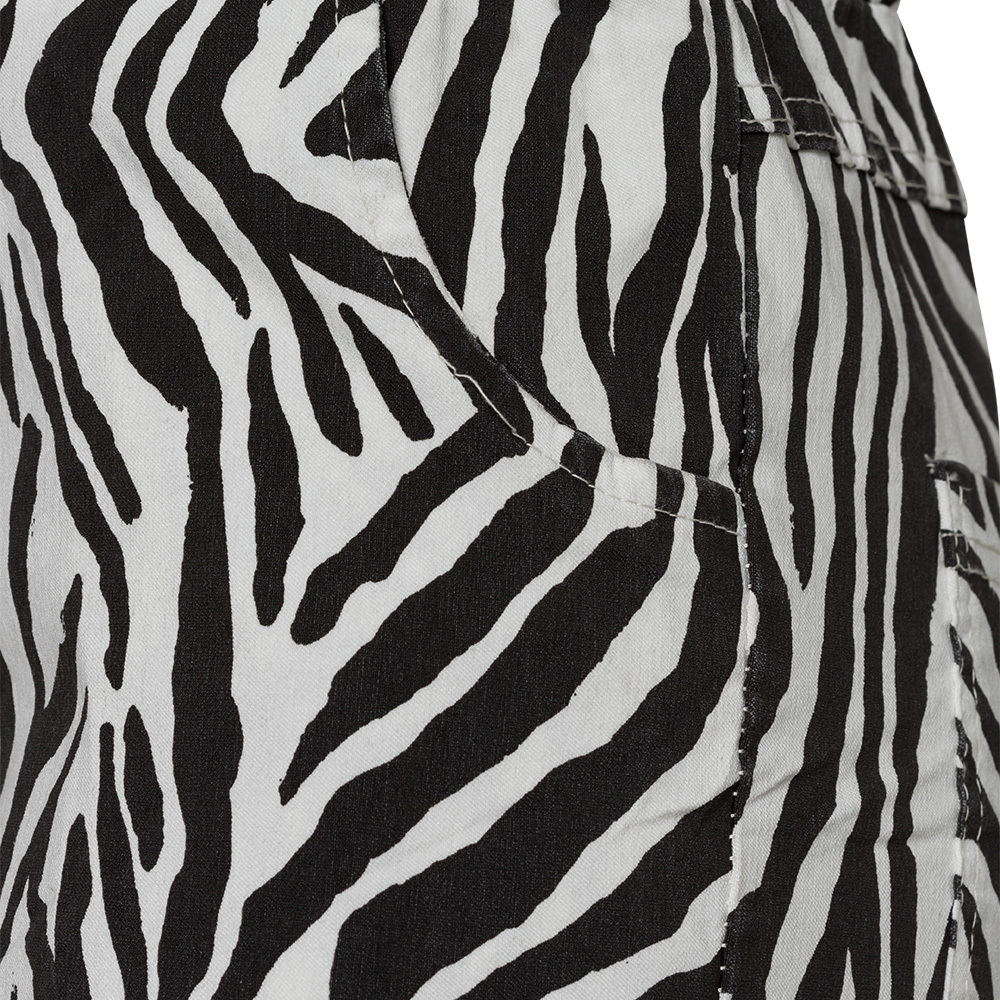 Joggpants 'Zebra', schwarz-weiß 