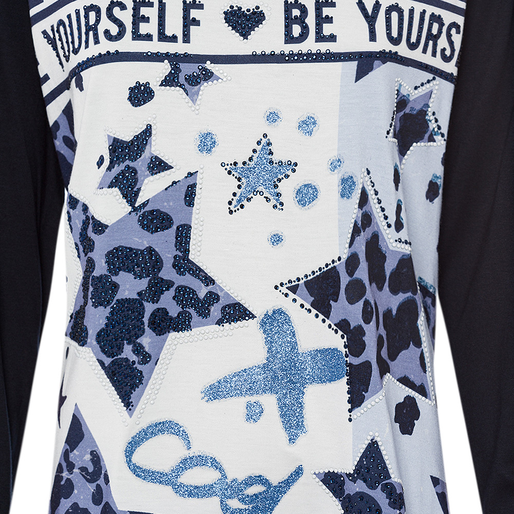 Shirt 'Be yourself', navy 4