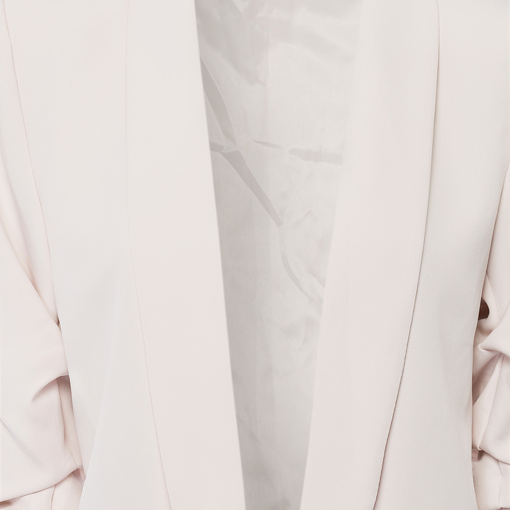 Blazer mit Raffung, crema 