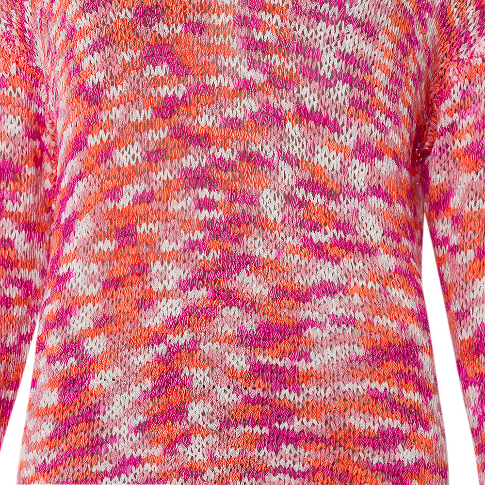 Pullover aus Bändchengarn, pink 