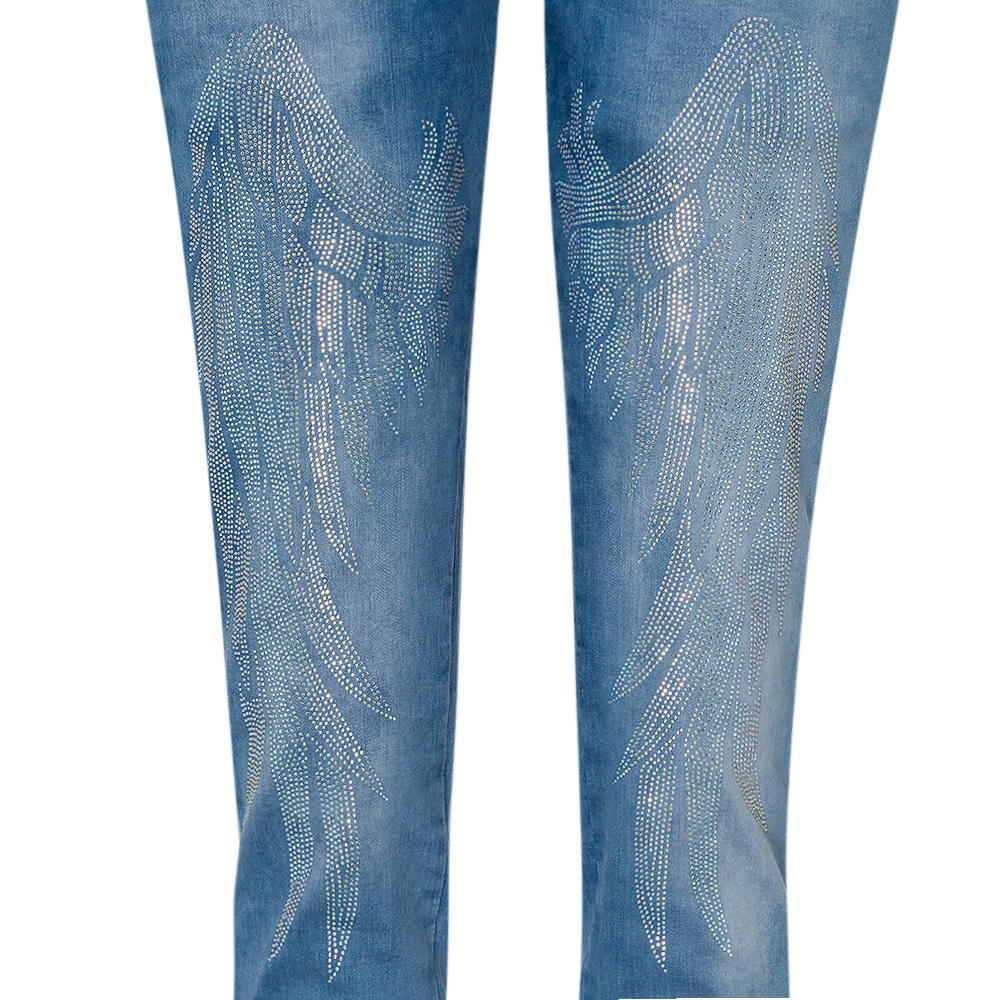 Jeans 'Flügel', blue denim 