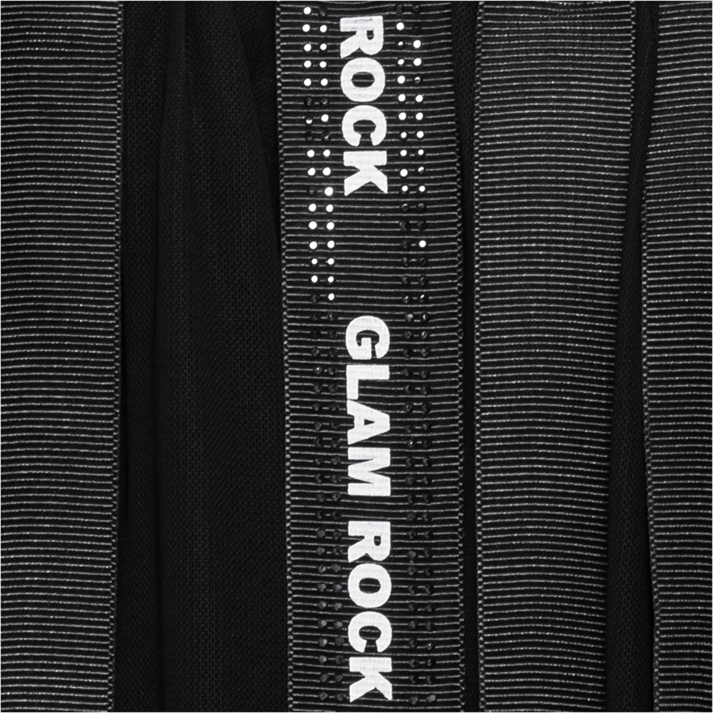 Midi-Rock Glam Rock, schwarz 