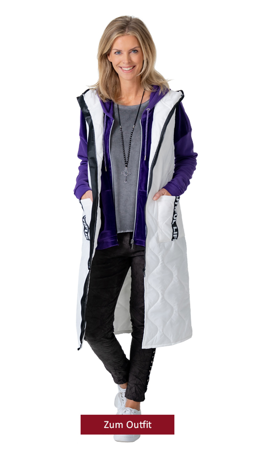 Outfit " Sweatjacke, purple"